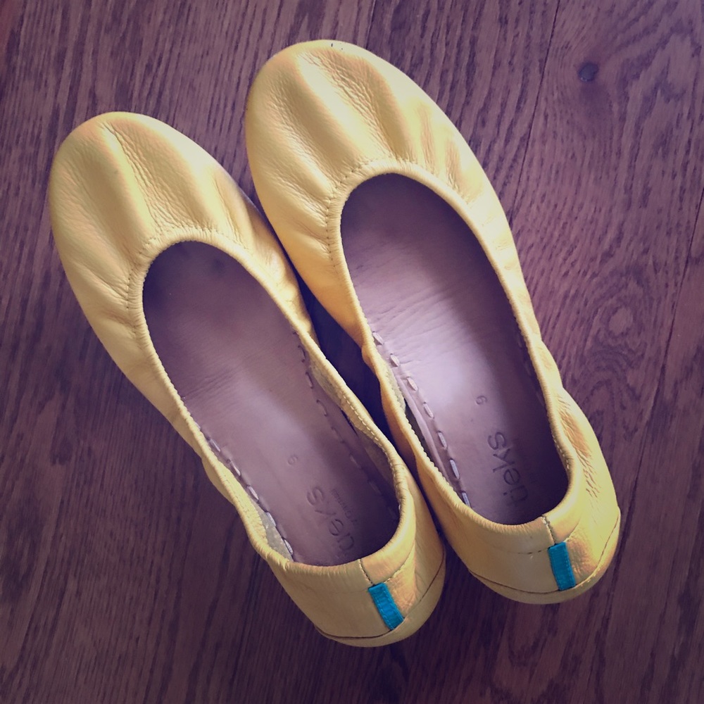 Mustard Yellow Tieks, size 9